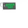 Green Day Double Sided Patch Logo Keyring One Size vert/gris