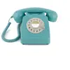 Téléphone fixe rétro bleu clair 746 Rotary - GPO Retro