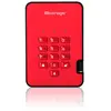 iStorage diskAshur2 SSD 512Go Rouge - Disque SSD portable sécurisé - Protégé par mot de passe - Résistant à la poussière et à l'eau - Cryptage matériel