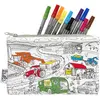 Eatsleepdoodle Trousse à colorier lavable et réutilisable Roues en rou...