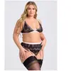 Lovehoney Lingerie Ensemble 3 pièces Lustrous Lace noir GT