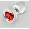 Lovehoney Plug Anal Medium Coeur en Verre Sensual Glass