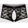 Boxer ouvert dentelle noir S/M
