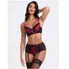 Lovehoney Lingerie Ensemble 2 pièces ouvert Boudoir Belle fuchsia