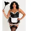 Lovehoney Lingerie Costume Soubrette Fantasy Wetlook 4 Pièces GT