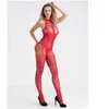 Lovehoney Lingerie Combinaison ouverte à noeud résille rouge