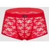 Boxer dentelle rouge XXL