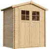 Abri de jardin en bois - Stockage extérieur I196xL136xH218 cm/ 1.98 m2 -  TIMBELA M367F