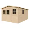 Abri de jardin en bois 12 m² TIMBELA - Pin / épicéa - Ep.17mm - Planch...