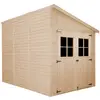 Abri de Jardin en Bois 6,02 m2 - TIMBELA M339A+M339G - AVEC LES PLANCH...