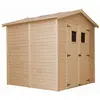 TIMBELA Abri de Jardin en Bois 4 m² - extérieur H228 x 233 x 222 cm - ...