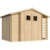 Abri de jardin en bois 3,53 m² + 0,97 m² + 0,97 m² TIMBELA M389+M389G ...