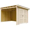 Abri de Jardin Qualité Premium 8,68 m² - H231x248x412 cm - Sans plancher e  paroi latérale - Timbela M939B