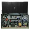 TRIGEMA Coffre de rangement métal 1500L anthracite - 1,51m² utile - Storeguard