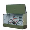 TRIGEMA Abri vélos vert en métal 1,96x0,89x1,33 m ABRIVELOS_VERT Trimetals