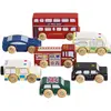 Le Toy Van Set de 7 véhicules en bois 'Londonien' - PAPO - Les Véhicules Londoniens - Enfant 3+ ans