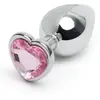 Lovehoney Plug Anal Bijou Coeur Secret Shine Rose M