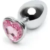 Lovehoney Plug Anal Bijou Coeur Secret Shine Rose L