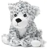 Soframar Bouillotte chauffante micro-ondes à graines avec housse peluche - Léopard gris