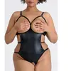 Lovehoney Lingerie Body Ouvert Fierce Wetlook Noir GT