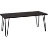 Dorel Home Table basse rectangulaire en effet bois espresso