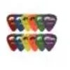 Tiger GAC64-12 Pack de 12 Médiators de surface mat Multicolore