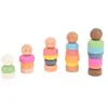 Tickit - Personnes de la communauté en bois arc-en-ciel - Pk5 / 25