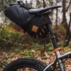 Restrap - Sacoche de selle - Saddle Bag Orange 8L + Dry Bag  - Noir