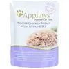 12x70g poulet, foie en gelée Applaws pour Chat + 4 sachets offerts !