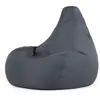 Pouf Fauteuil Recliner - Veeva - Textile Tissé - Résistant à l’eau - Gris Anthracite