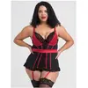 Lovehoney Lingerie Guêpière Empress rouge & noir GT