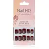 Nail HQ Square Uñas Postizas Deep Red 24uds