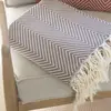 Febronie Plaid coton taupe 130x170