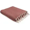 Febronie Plaid coton tomette 130x170