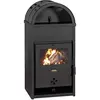 Prity - Poêle à bois kdk   9,3 kW, Noir Graphite, Classe a+, Design Co...