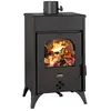 Poêle à bois Prity KR D   93 kW Noir Graphite Classe A+ Design Compact