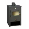 Poêle à bois Prity K12   104 kW Noir Graphite Classe A Design Compact