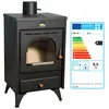 Poêle à bois Prity K1 R   95 kW Noir Graphite Classe A Design Compact
