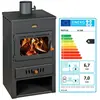 Thermopoêle à bois Prity K1 W8   131 kW Noir Graphite Classe A Chaudiè...