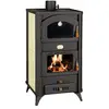 Thermopoêle à bois avec four PRITY FG W18 R   23,4 kW, Noir Graphite, ...