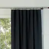 Febronie Rideau panneau toile de coton fusain / sable 140x260