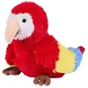 Peluche Bouillotte Perroquet Rouge