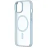 Coque bumper QDOS Iphone 15 Hybrid soft SNAP MagSafe blleu
