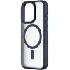Coque pour iPhone 15 Pro - QDOS - Hybrid Soft - Bleu - Compatible MagSafe