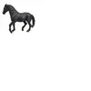 Mojo Fun Figurine d'armasar andalou noir, Animal Planet, 14 cm x 4,5 cm x 10,5 cm
