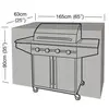 Garland - Housse de protection barbecue rectangulaire 165 cm de long