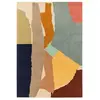 Tapis moderne haut de gamme abstrait en laine 160 x 230