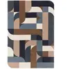 Tapis moderne tufté main en laine  Bleu 120x170 cm
