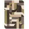 Tapis moderne tufté main en laine  Vert 120x170 cm