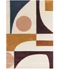 Tapis tufté main en laine  Multicolore 160x230 cm